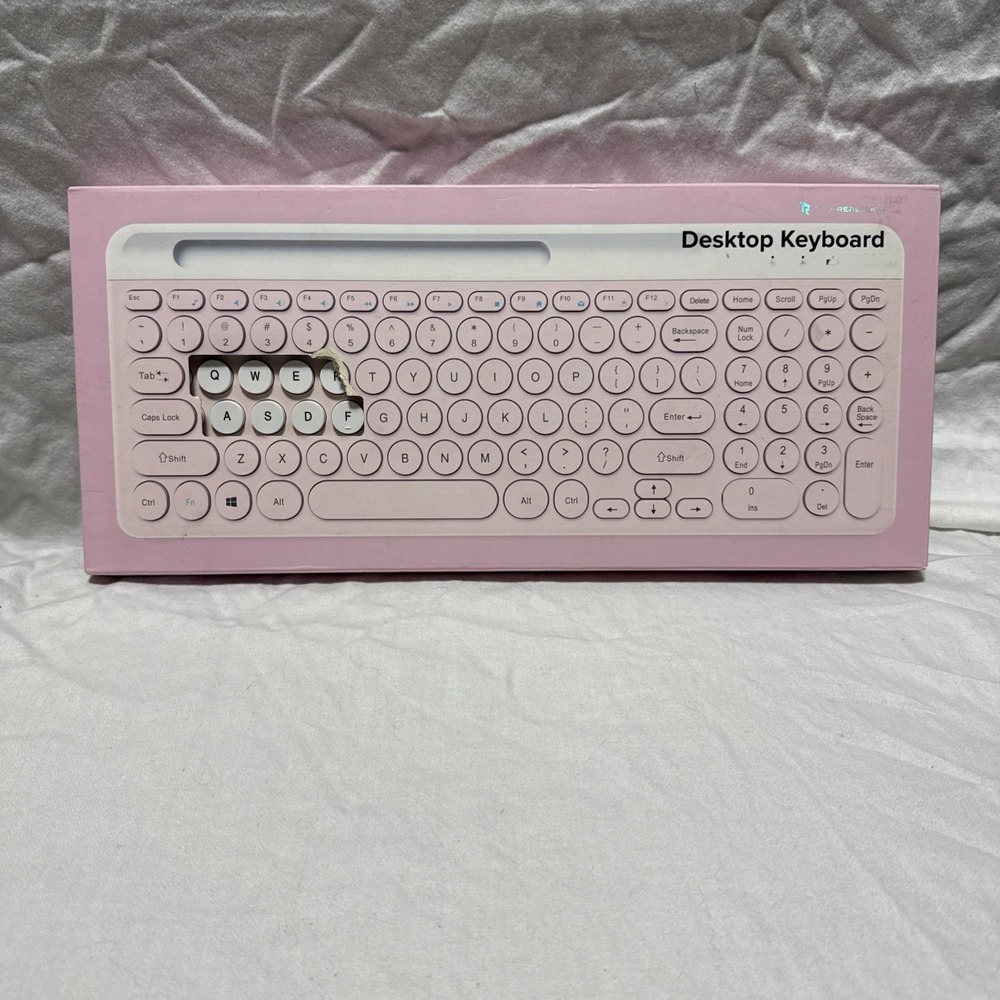 Tech Rebellion Apple/Windows 2.4GHz Wireless Desktop Keyboard From USA Pink